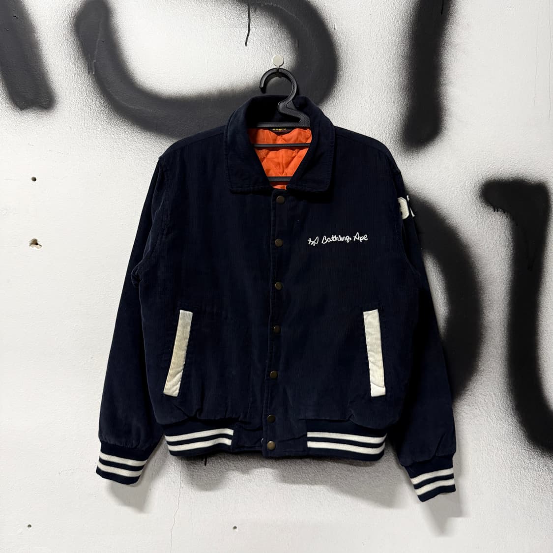 정품 베이프 OG 97s 제네럴 코듀로이 바시티 자켓 상품이미지2