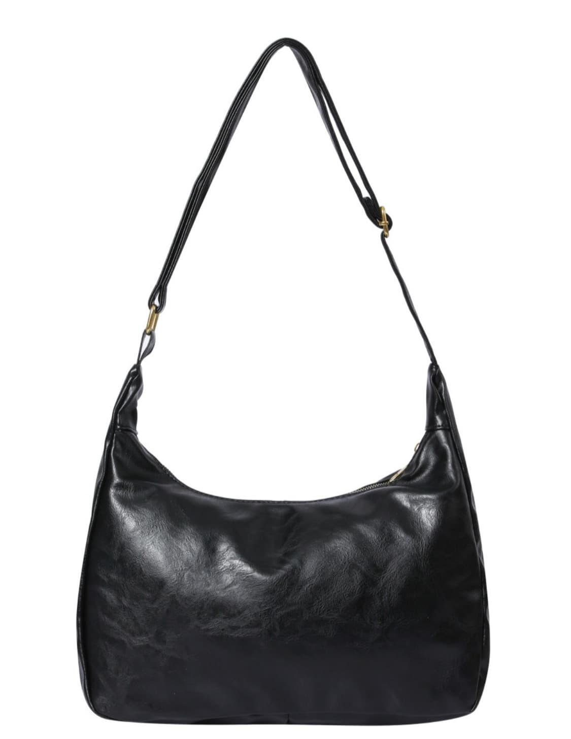 무센트 메린 골드 라인 레더 숄더백 블랙 상품이미지2