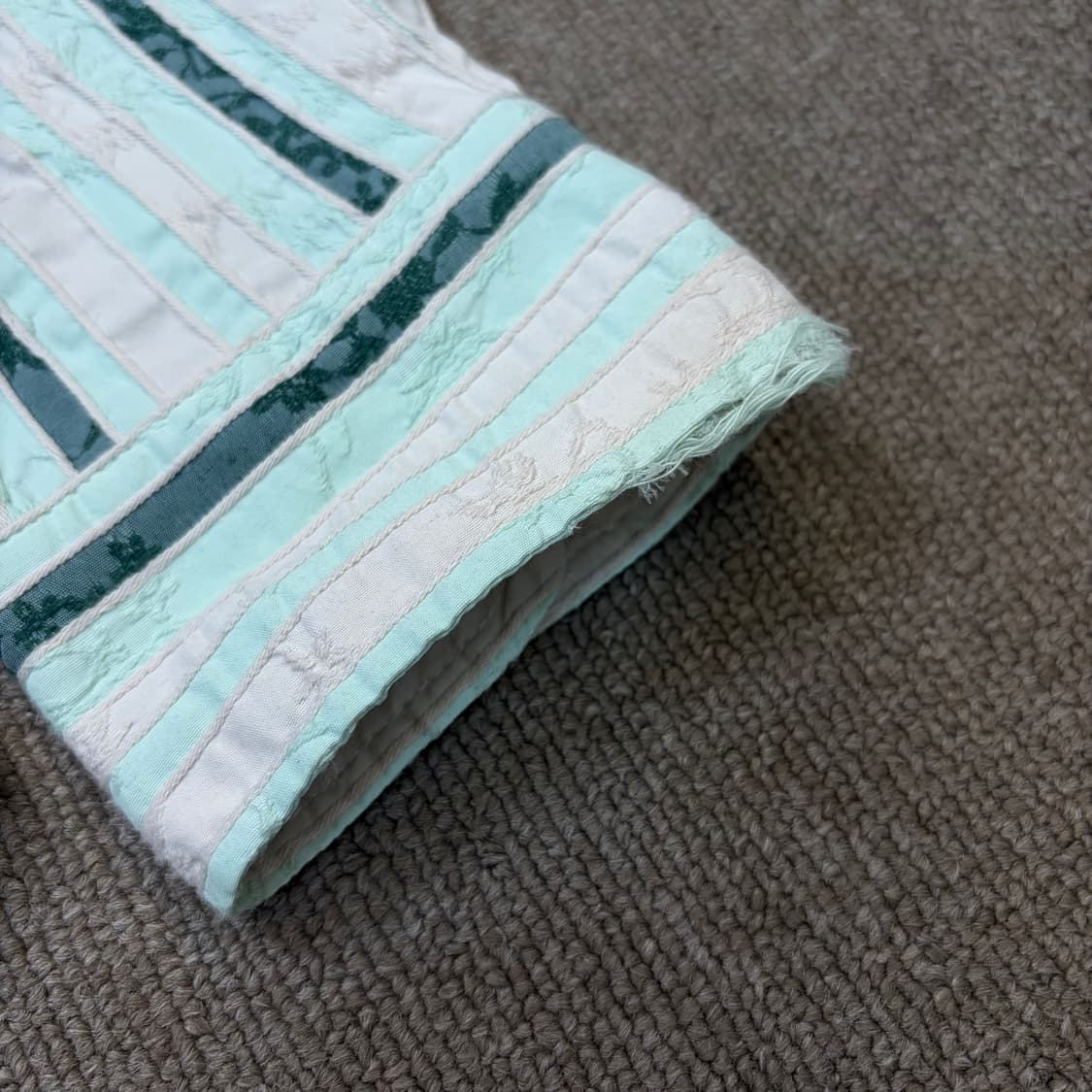 90’s Celine 셀린느 빈티지 스트라이프 플로럴 셔츠 52 상품이미지6