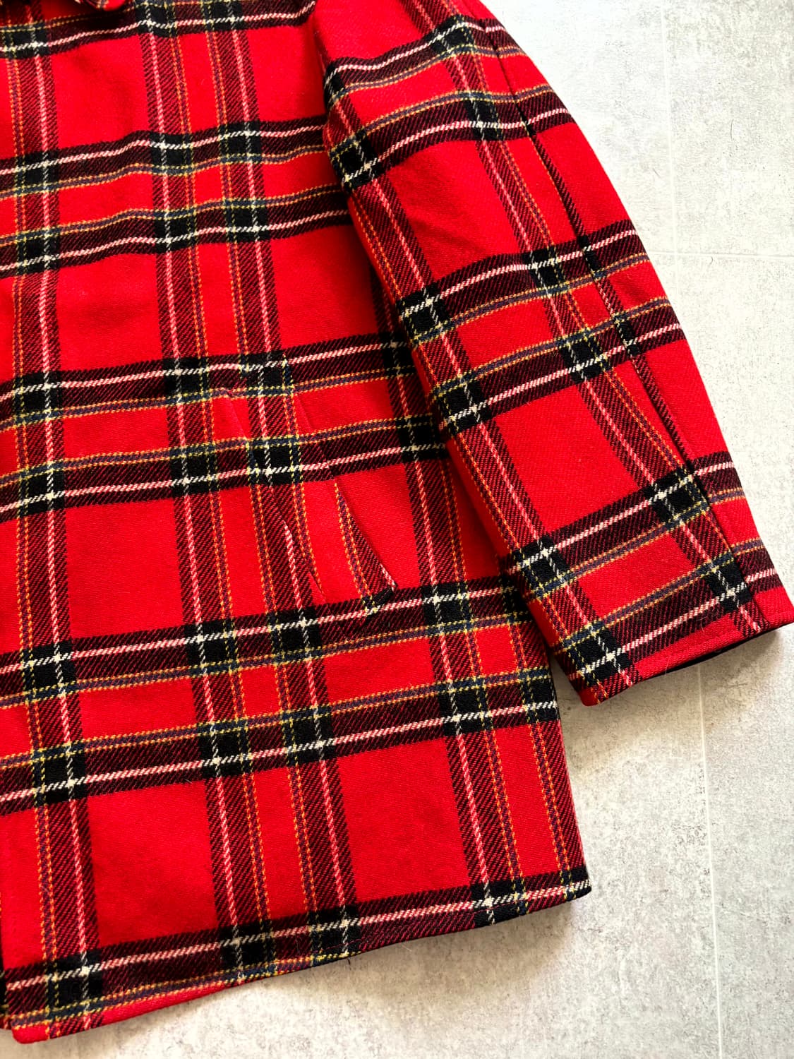 60~70's 펜들턴 리버시블 체크 울 자켓 100~105 상품이미지4