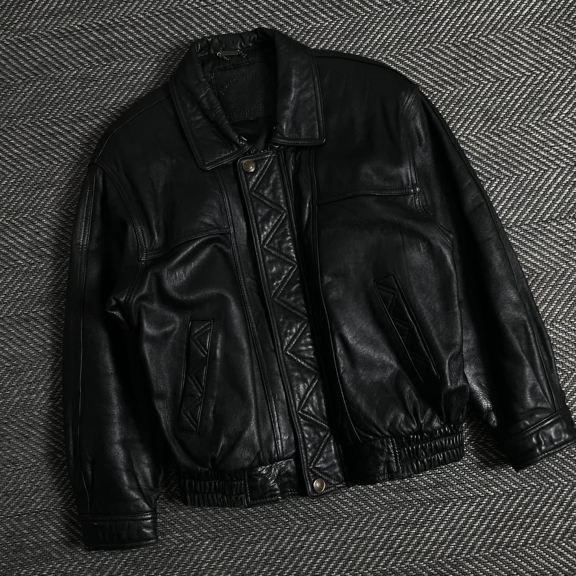 아카이브 빈티지 양가죽 레더 봄버 자켓 y 3183 상품이미지1