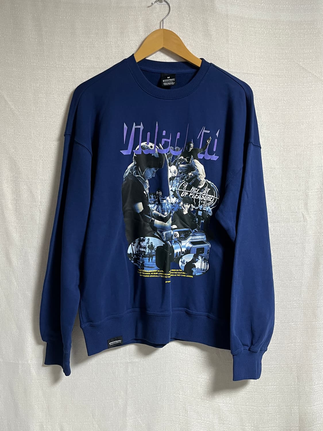 공용 그루브라임 오버핏 맨투맨티셔츠 M 상품이미지1