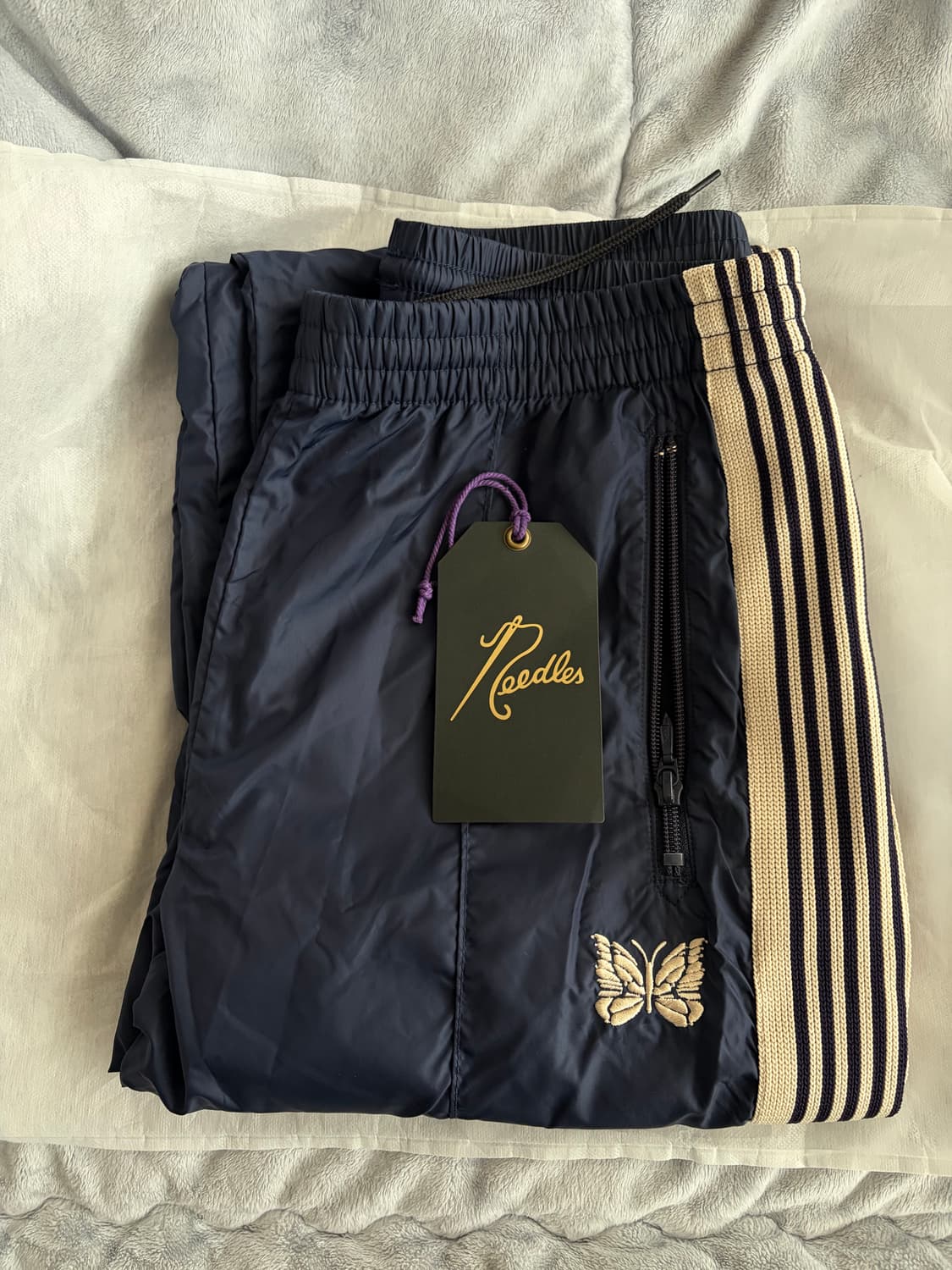 니들스 나일론 트랙팬츠 (스트레이트핏 네이비, S) 상품이미지1