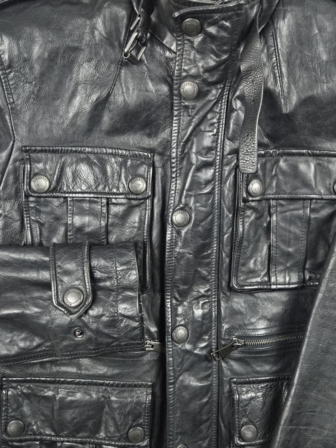 버버리 브릿 카프레더 웨스턴 필드 가죽자켓 ( S ) / 10485 상품이미지4
