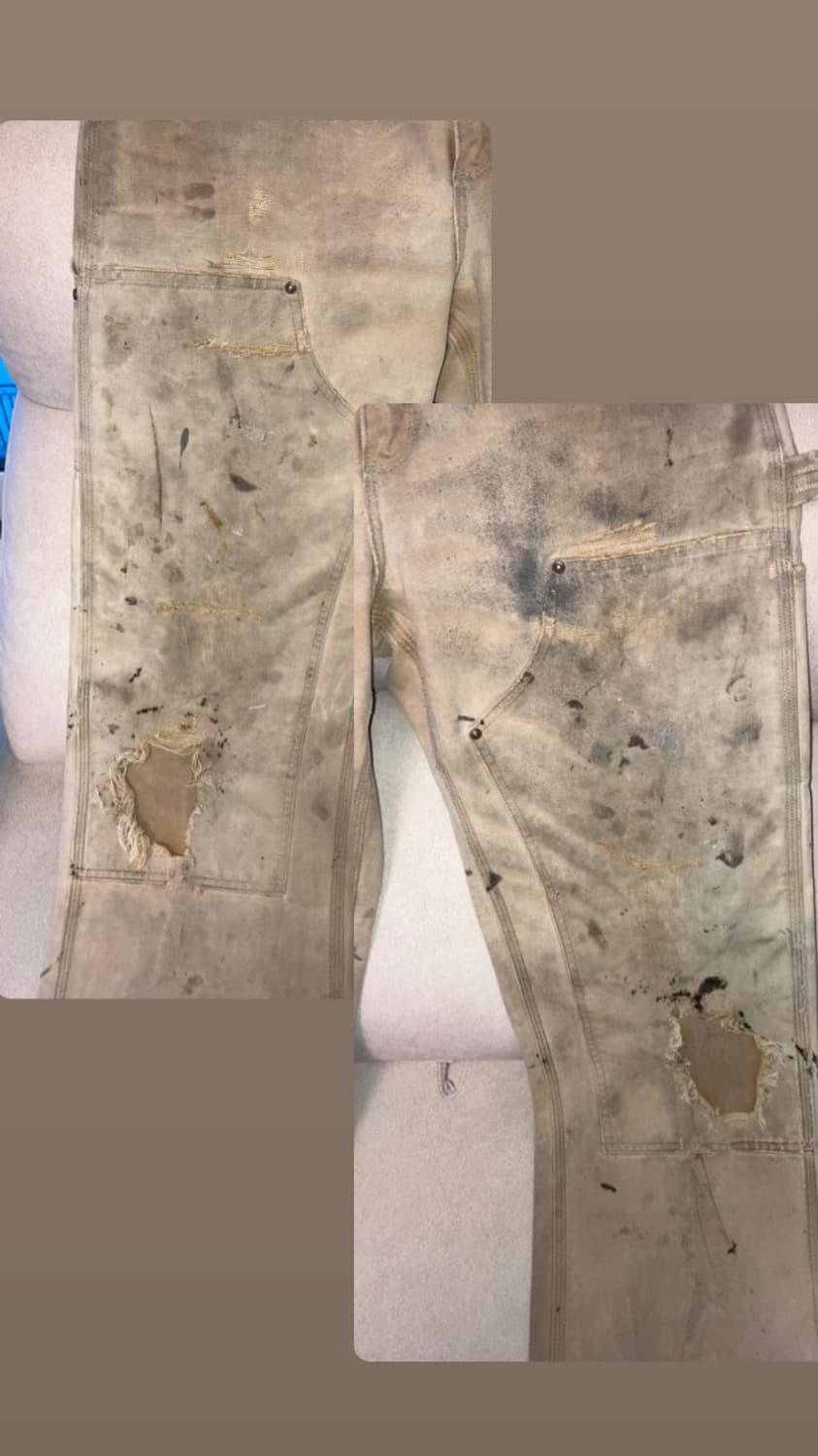 Carhartt distressed trashed double knee 상품이미지9