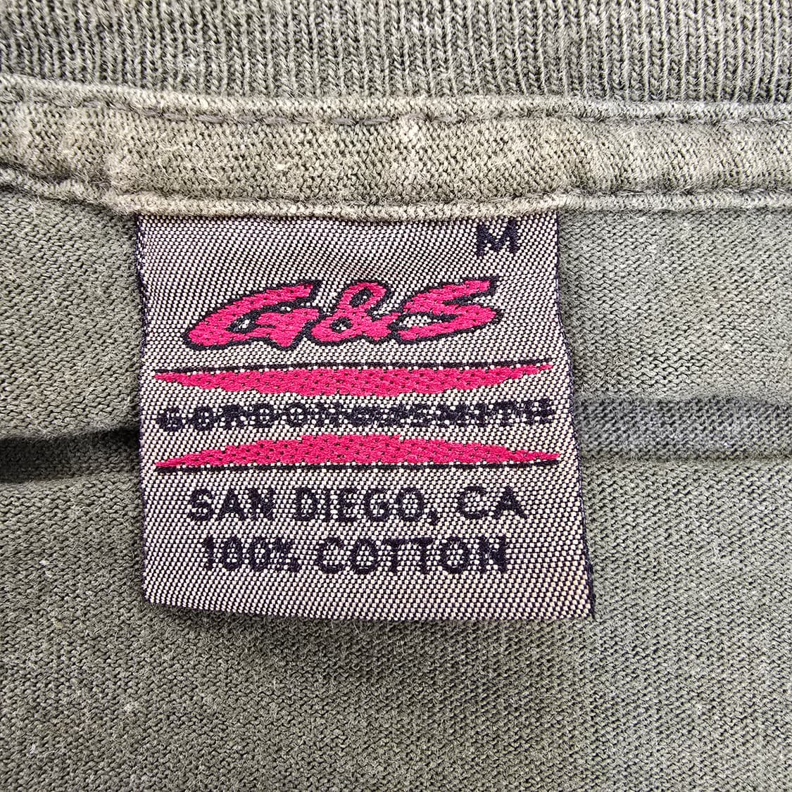 90s Gordon and Smith 싱글스티치 루프휠 티셔츠 M 상품이미지4