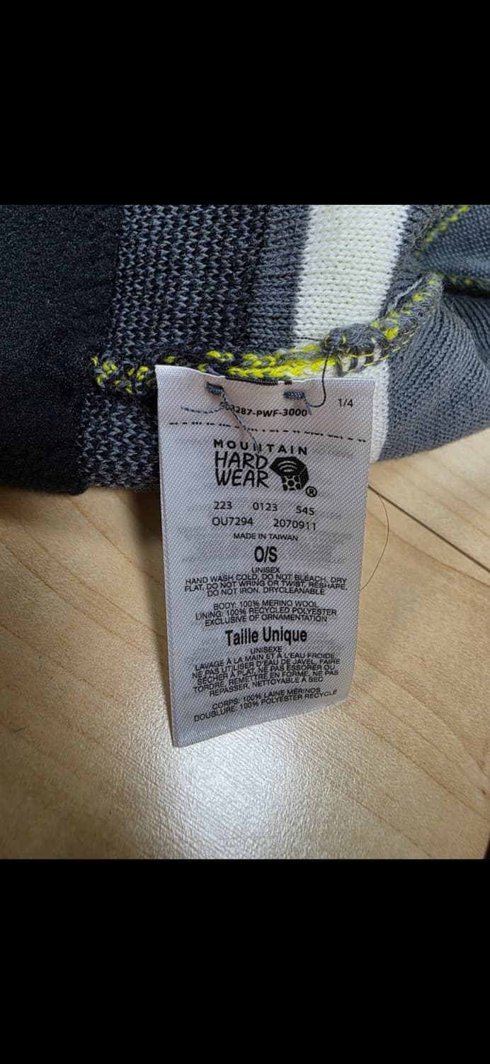 스투시 x 마운틴 하드웨어 메리노 울 스컬캡 비니 (OU7294-726) 상품이미지3