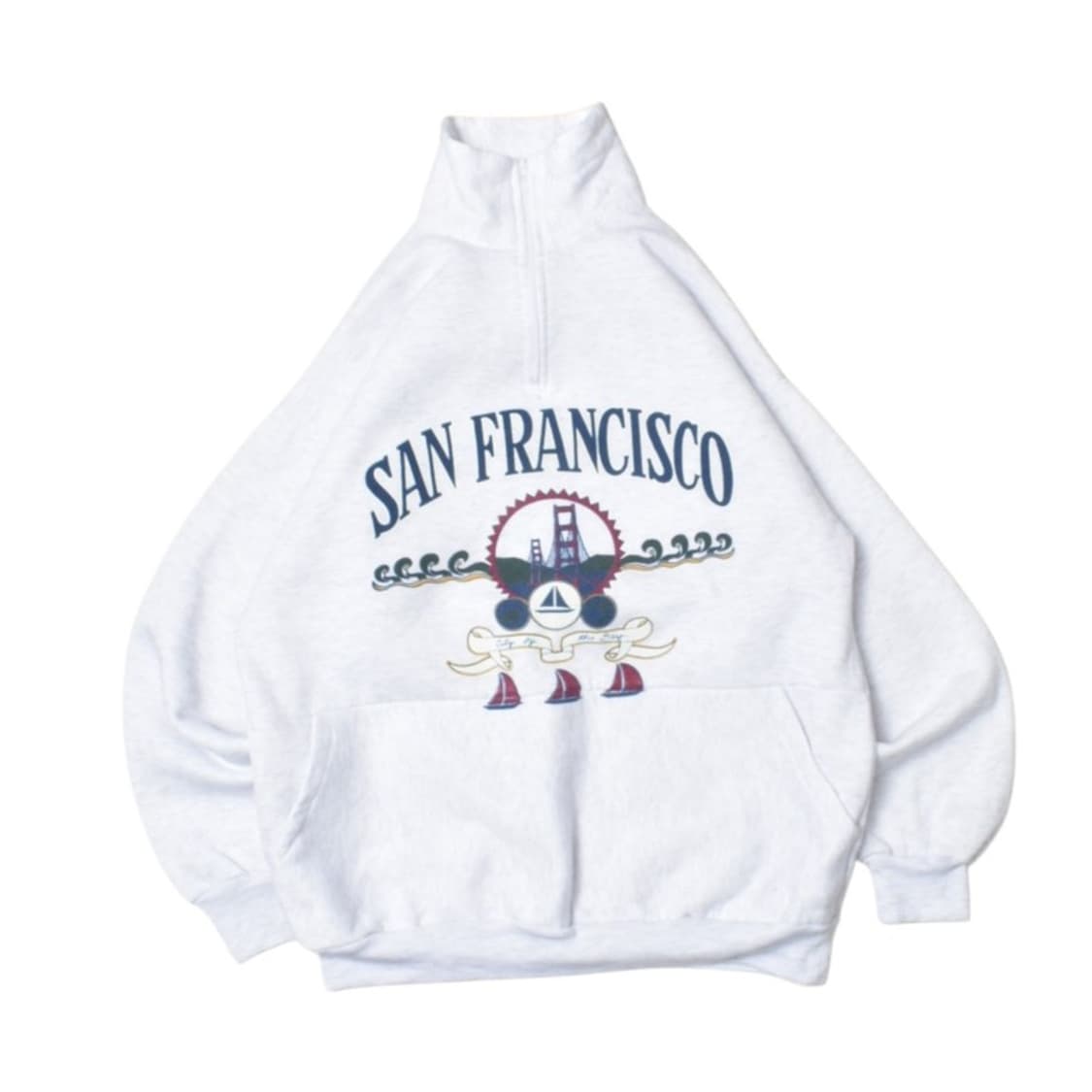 90S USA 반집업 맨투맨 스웻셔츠 M 상품이미지1