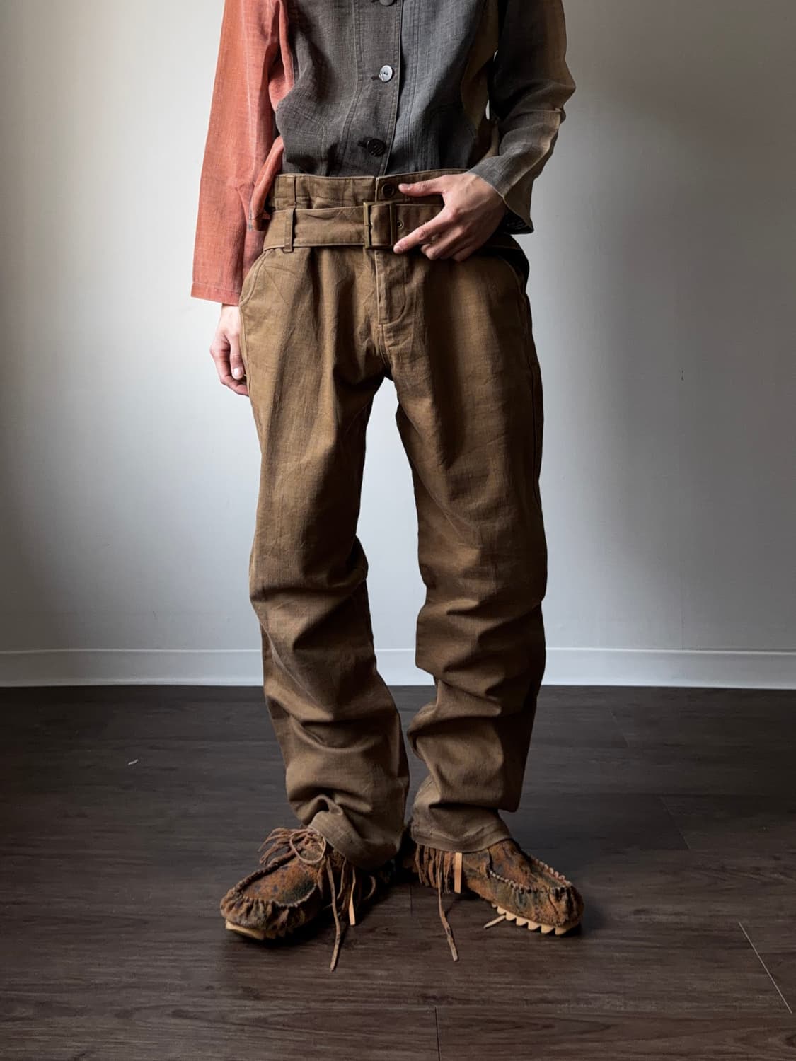 Rageblue 벨티드 샌디 테이퍼드 팬츠 상품이미지2