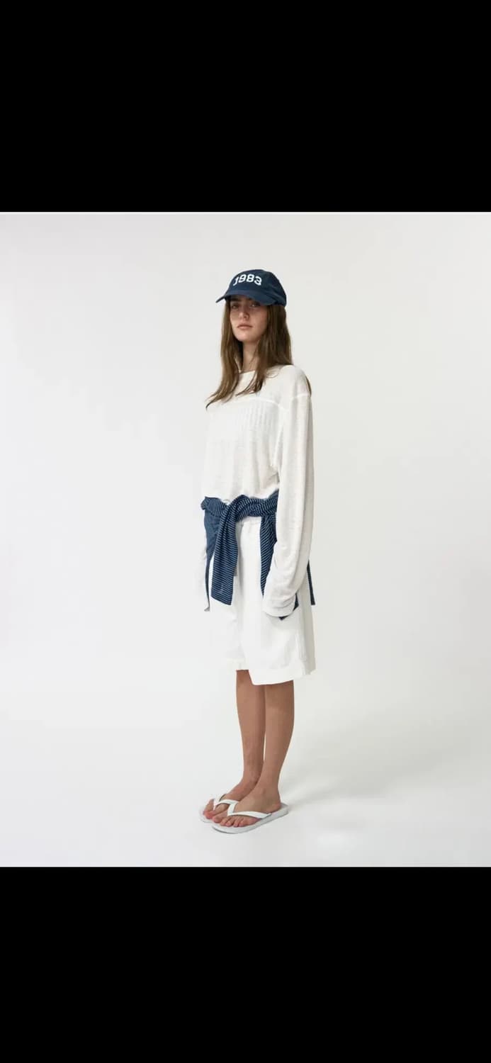 낫띵리튼 Pale Linen Banding Pants - White 상품이미지2