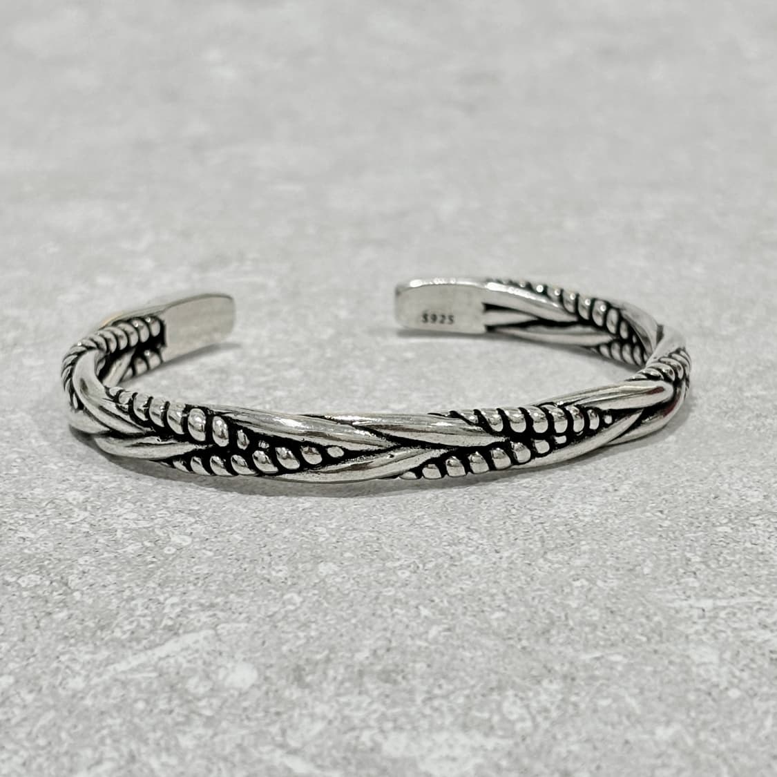 Oribell 스네이크 레이어드 925 스털링 실버 뱅글 팔찌 상품이미지6