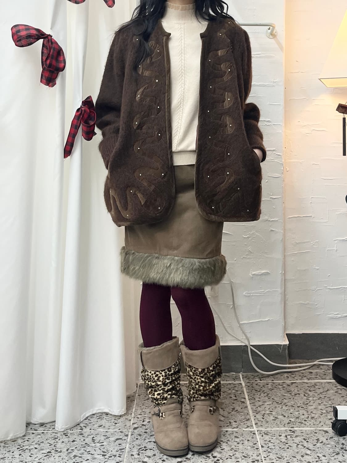 toffee knit cardigan 상품이미지2