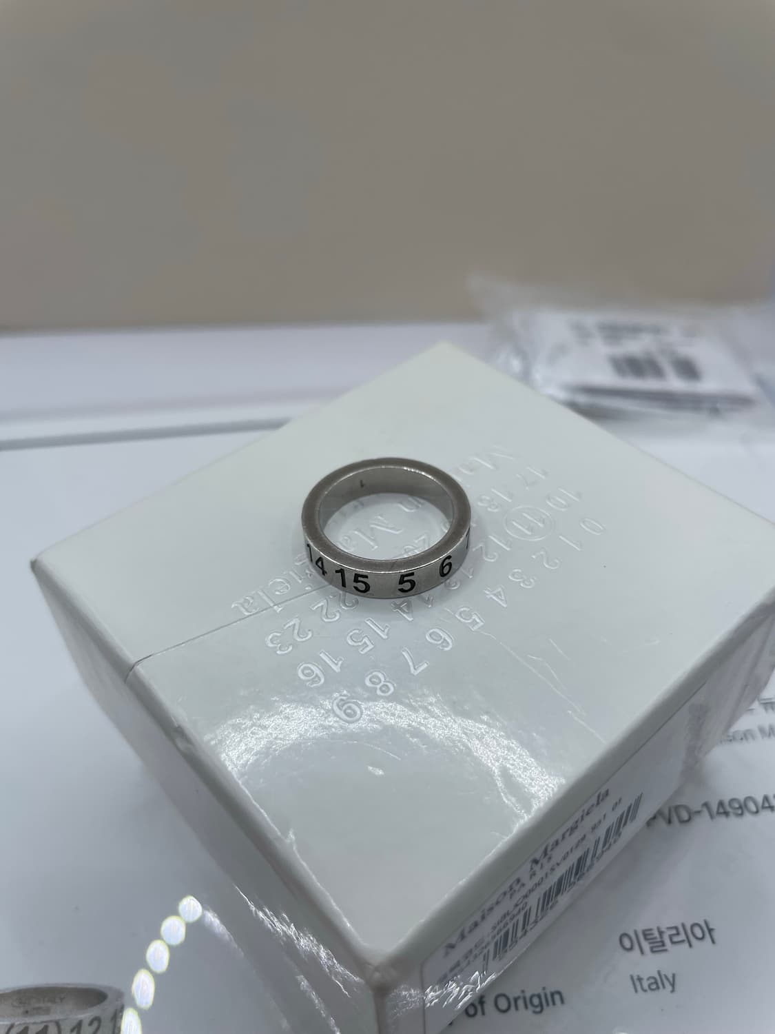 메종 마르지엘라 1사이즈 뉴메리컬 반지 상품이미지4