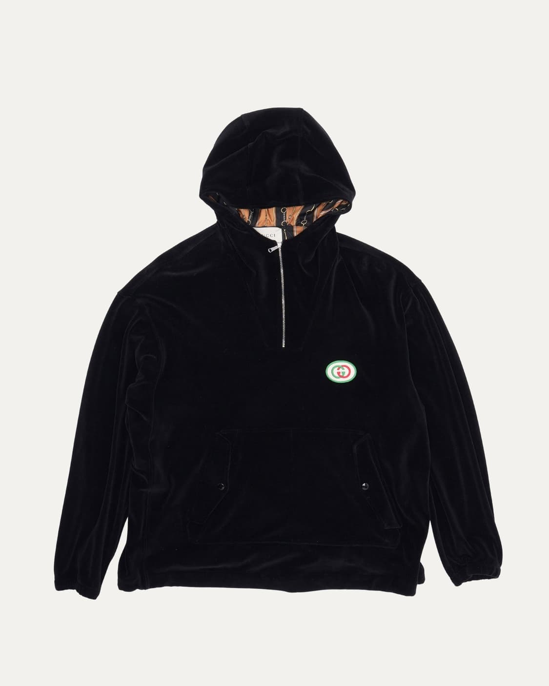 GUCCI VELVET HALF HOODIE 상품이미지1
