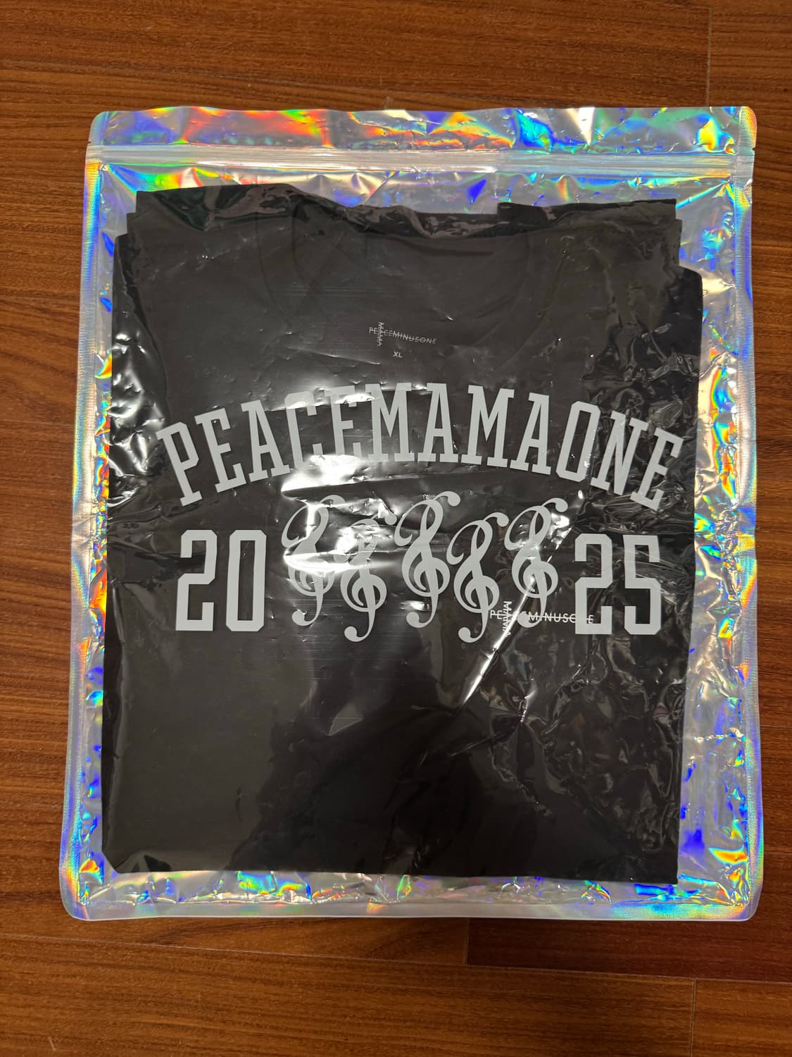 [피스마이너스원XMAMA] 데이지 티셔츠 블랙 새상품(XL) 상품이미지2