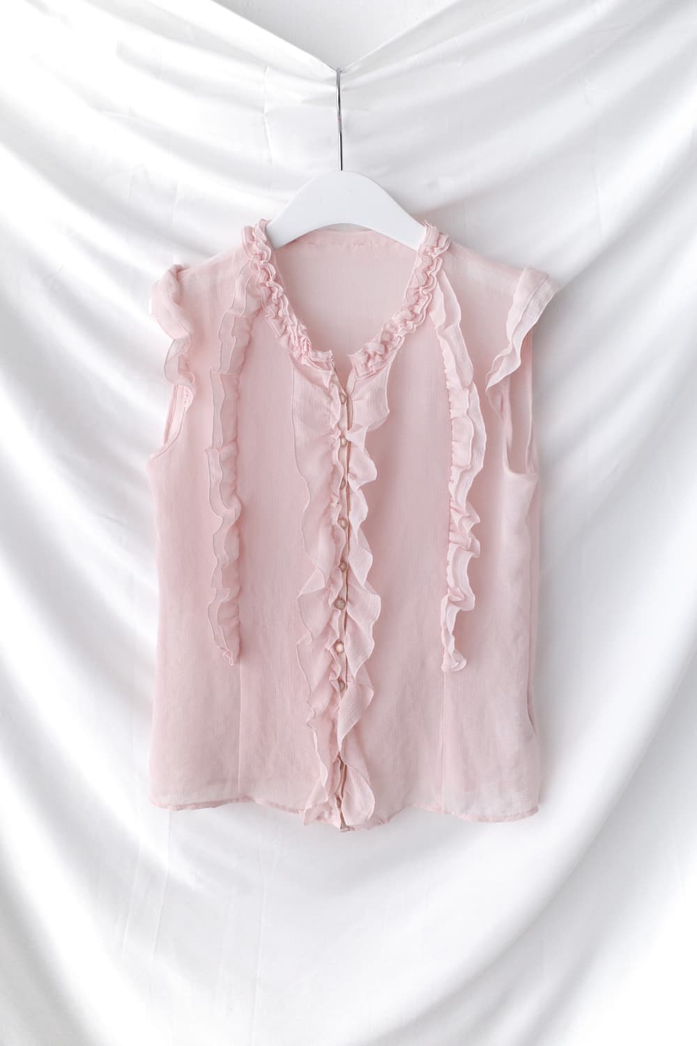 frill sleeveless blouse 상품이미지1
