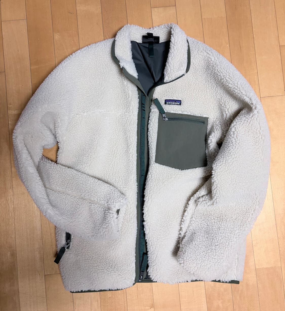 파타고니아 클래식 레트로X 자켓 다크 내츄럴 베이슨 그린 m 상품이미지1