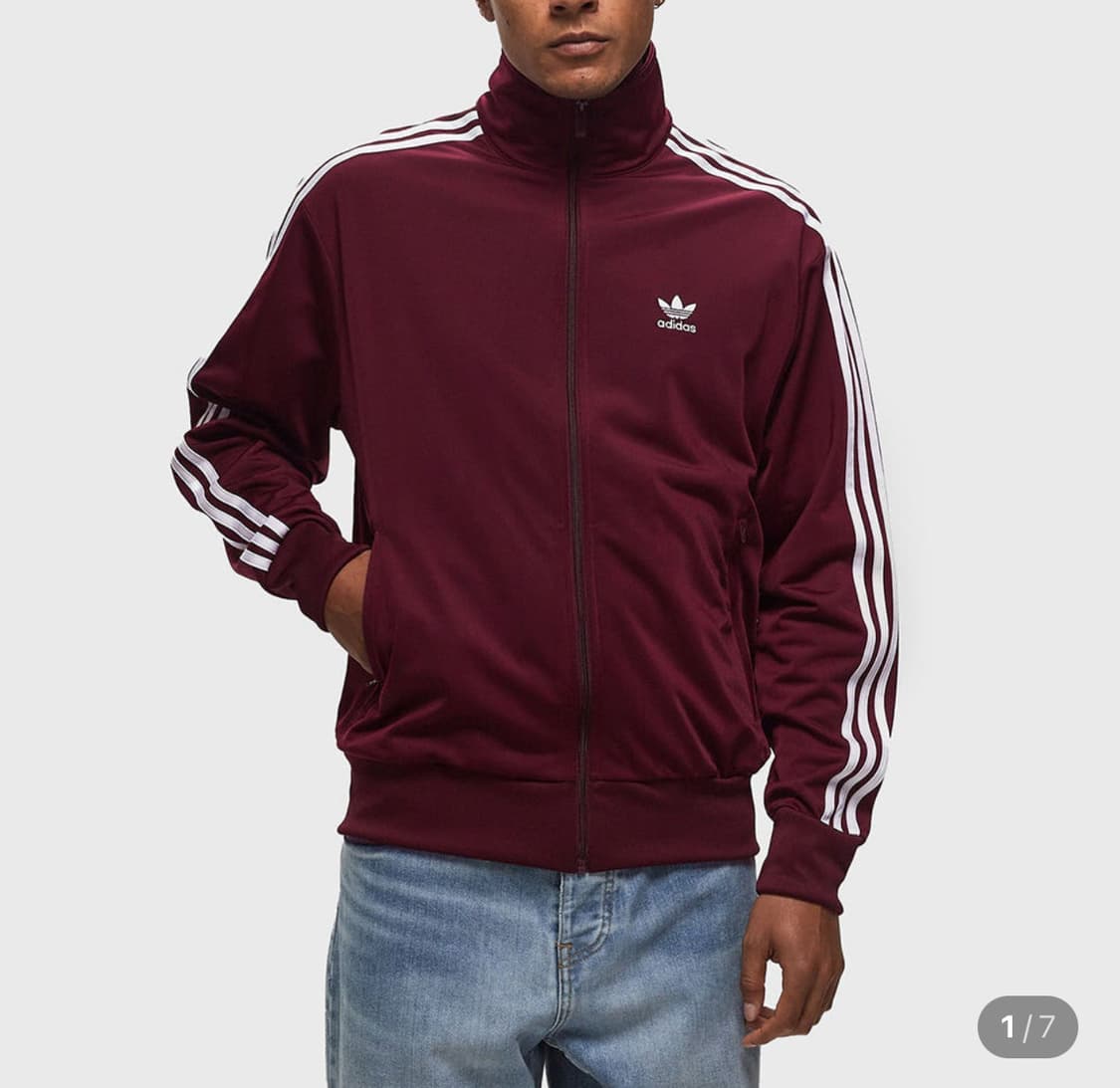 아디다스 파이어버드 트랙탑 버건디 상품이미지1
