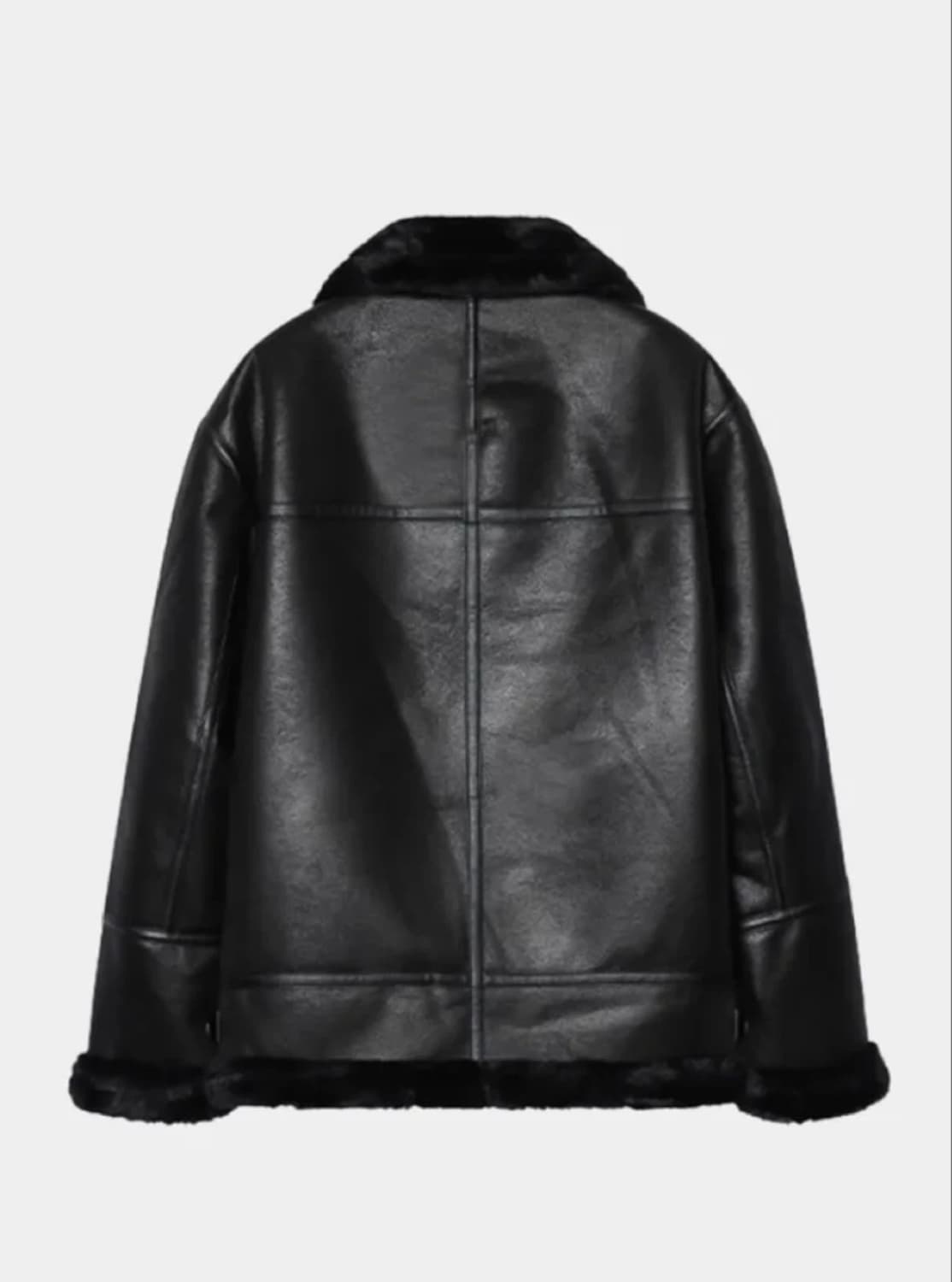 레프트 서울 에비에이터 B-3 무스탕 (블랙) 상품이미지2