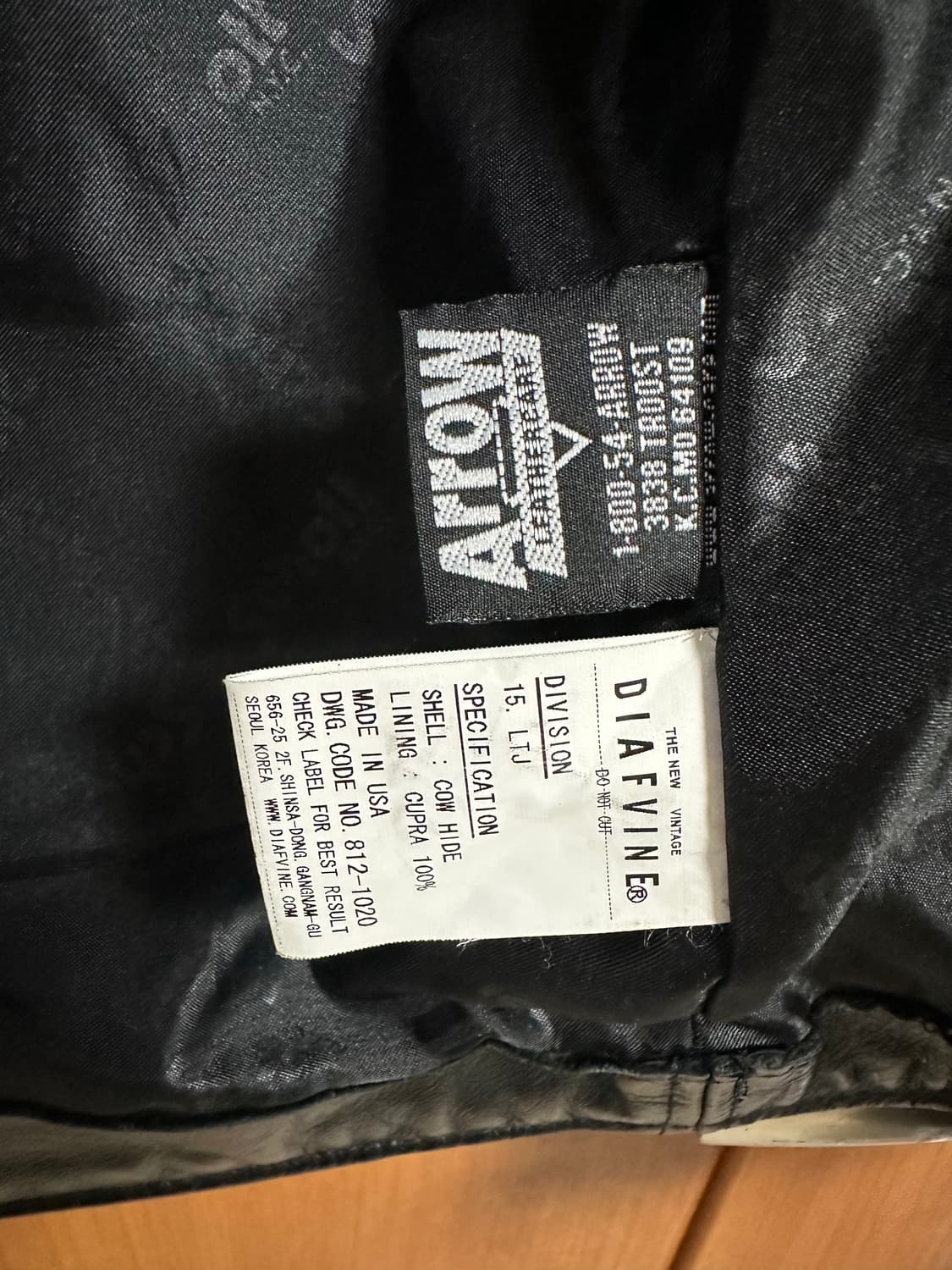 Schott nyc perfect  DIAFVINE 콜라보 613RL 상품이미지7