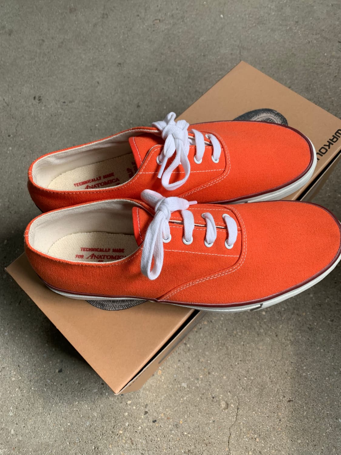 WAKOUWA 아나토미카 오렌지 스니커즈 6사이즈 와쿠와 새제품 덱슈즈 상품이미지5