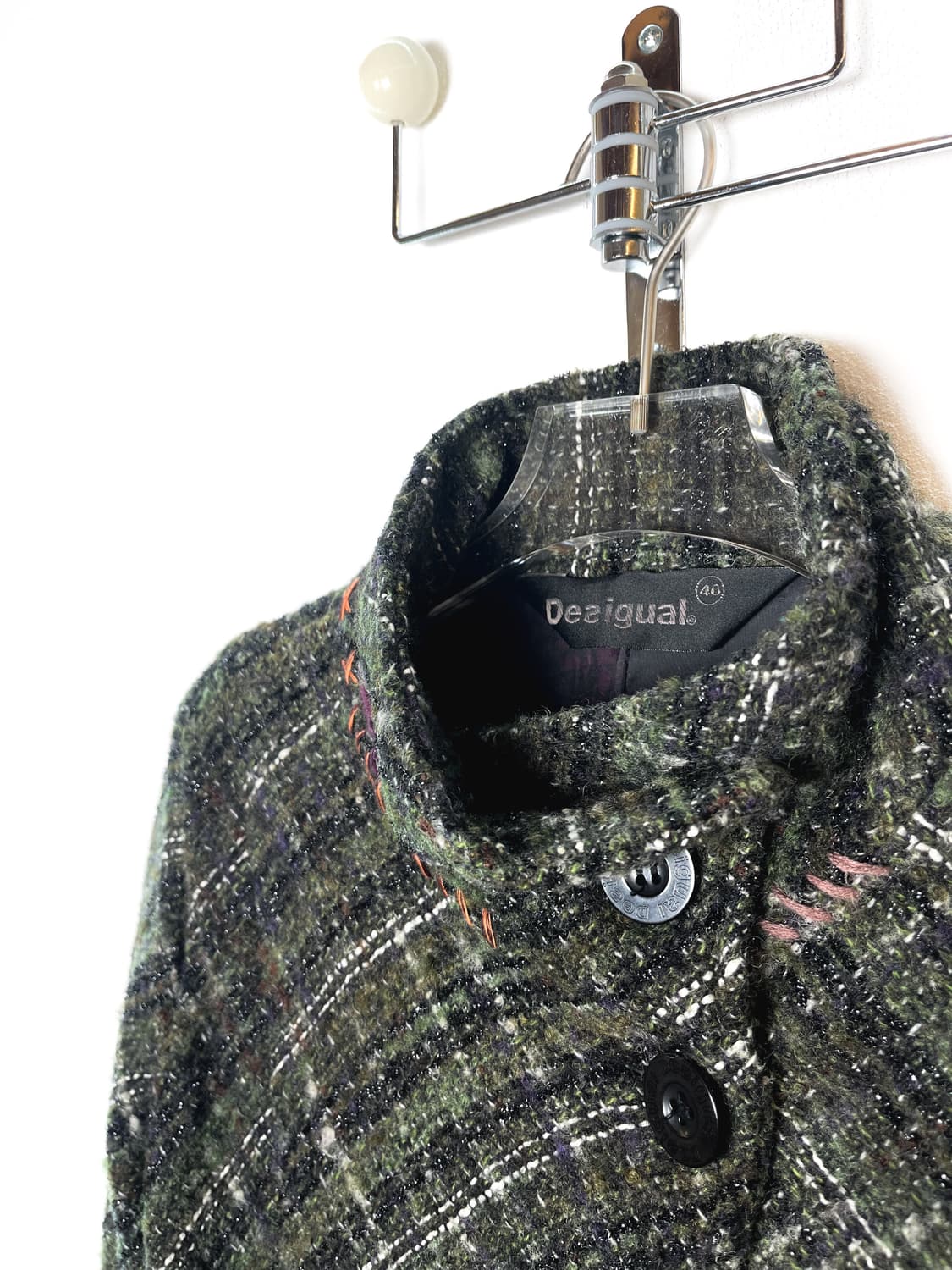 데시구알 울 스티치 코트 상품이미지4