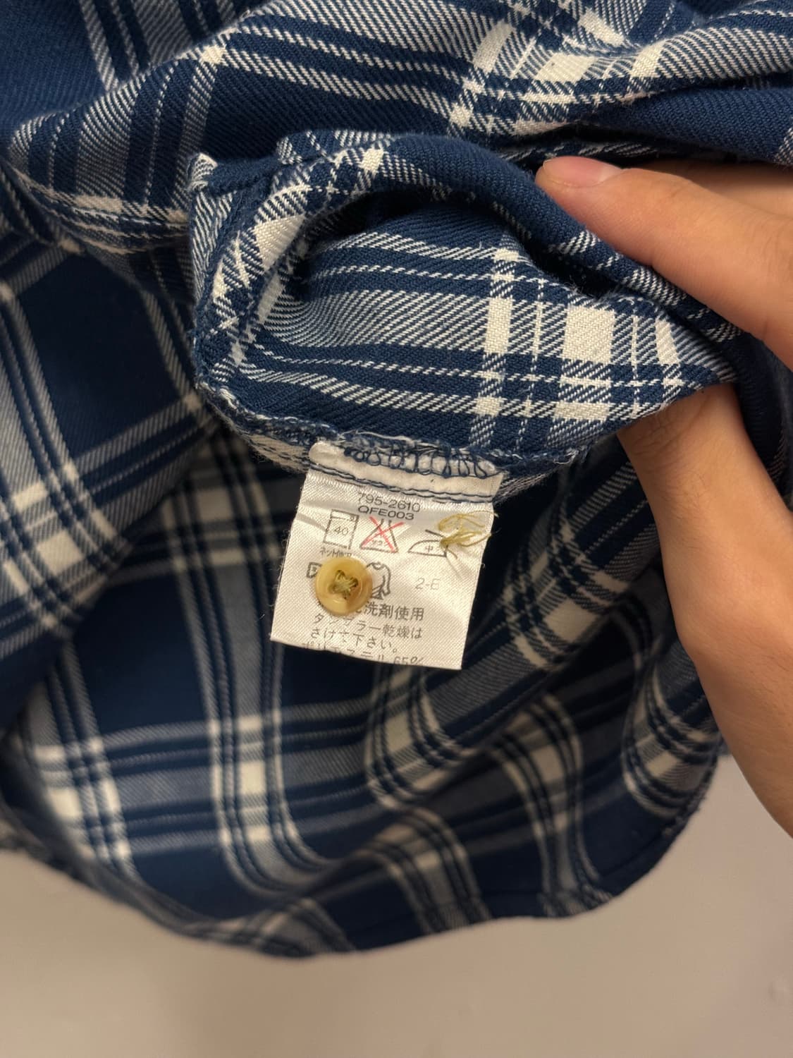 (L) OLD UNIQLO 유니클로 Vintage Check Shirt 상품이미지8
