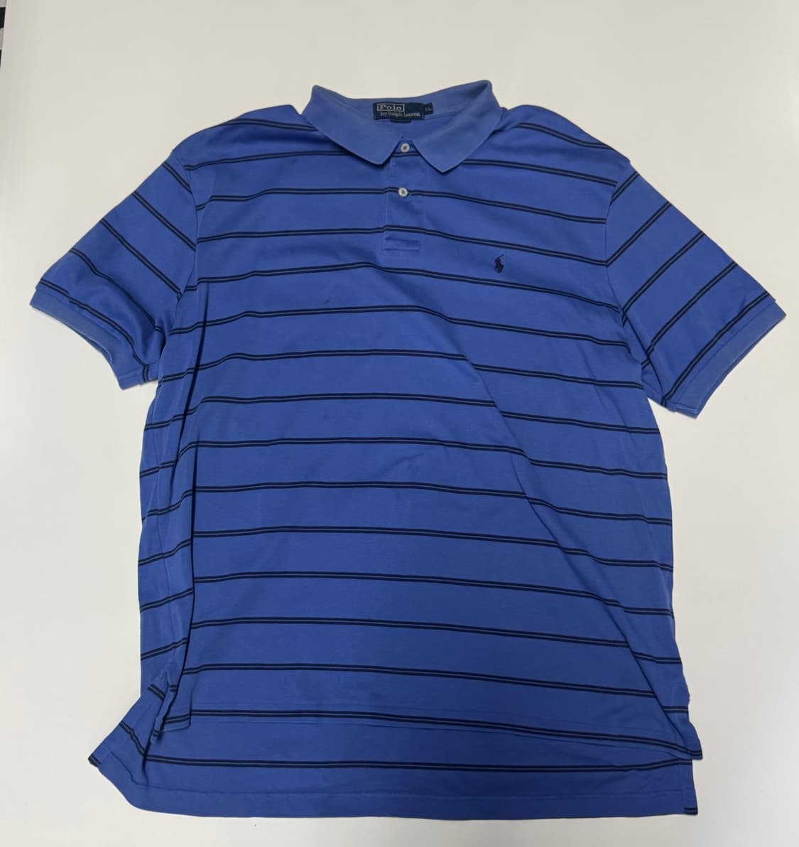 폴로 랄프로렌 빅 사이즈 스트라이프 반팔 카라티 XL ~ 2XL 상품이미지1