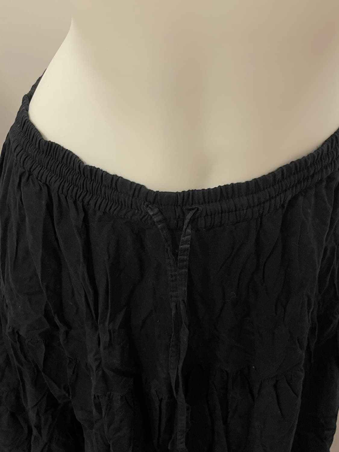 검정색 블랙 롱 스커트 빈티지 상품이미지2