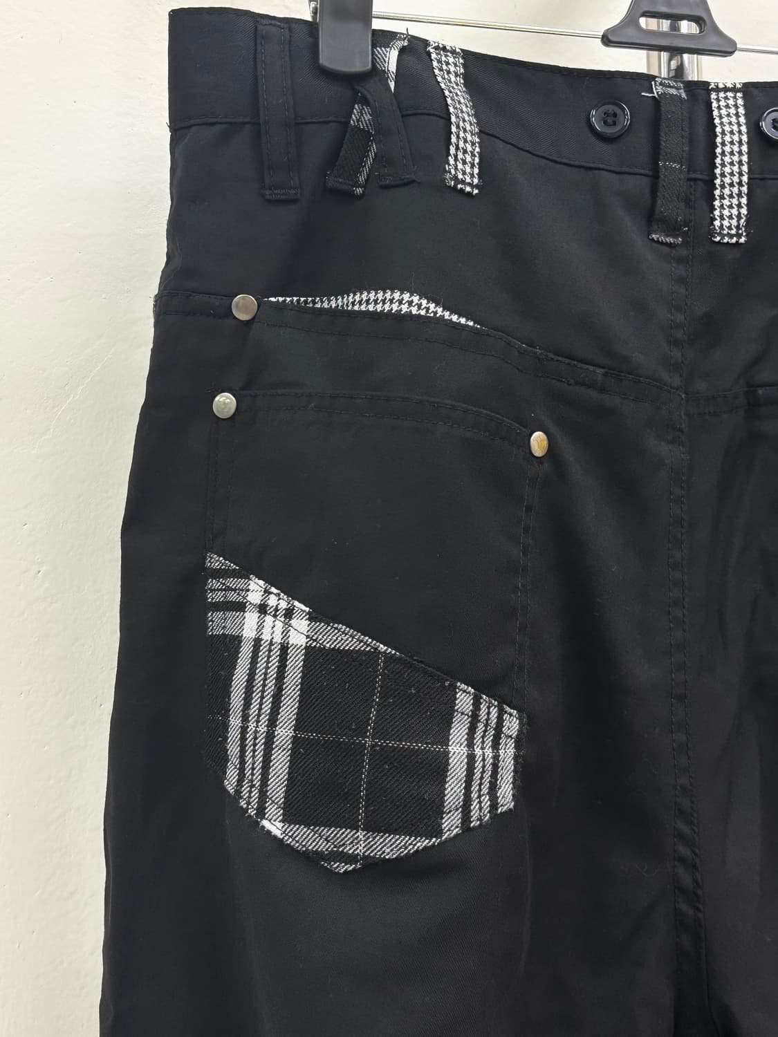 빈티지 펑크룩 락시크 블랙 로우라이즈 팬츠 상품이미지7