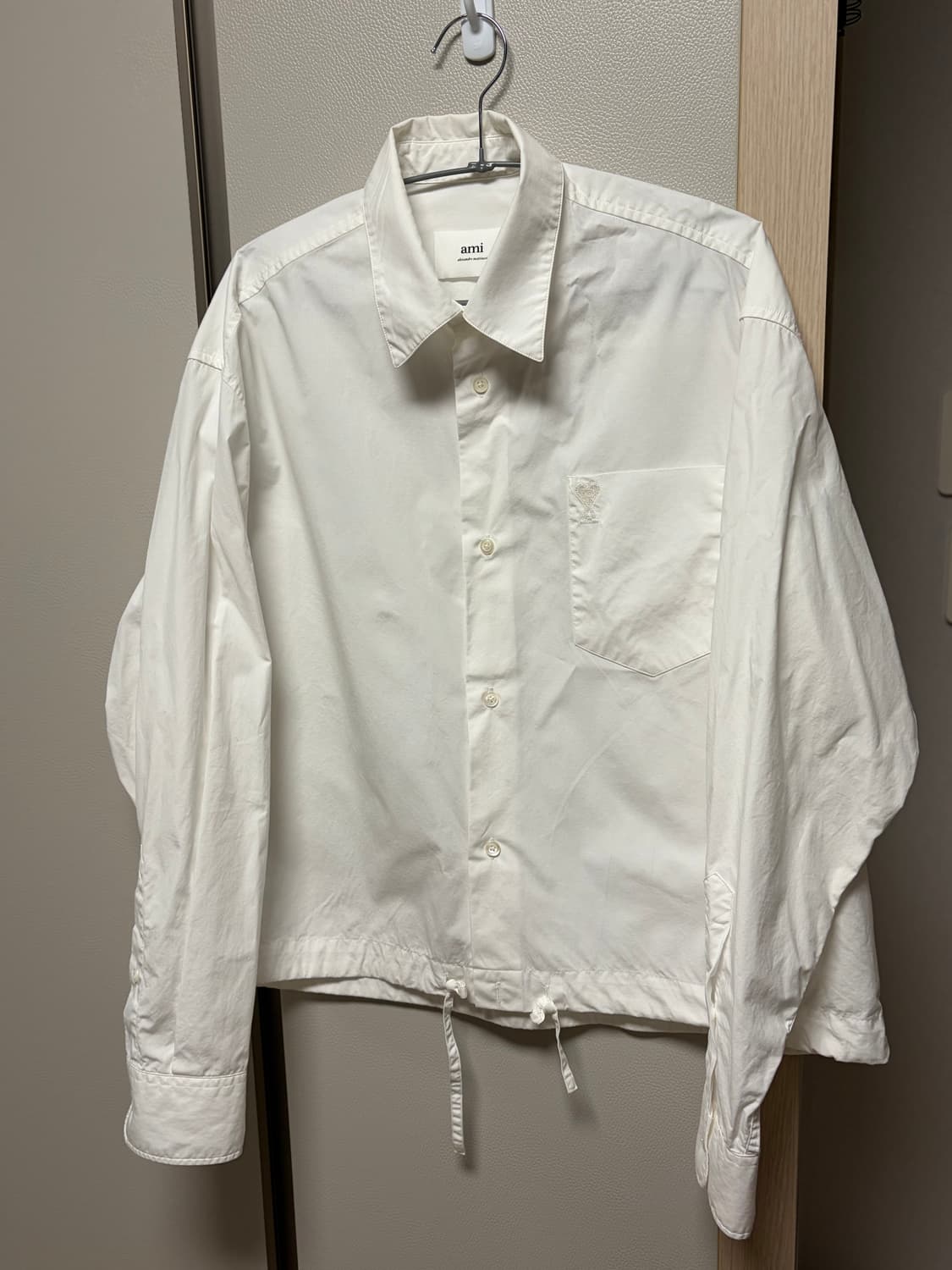 아미 드로스트링 화이트 셔츠 상품이미지4