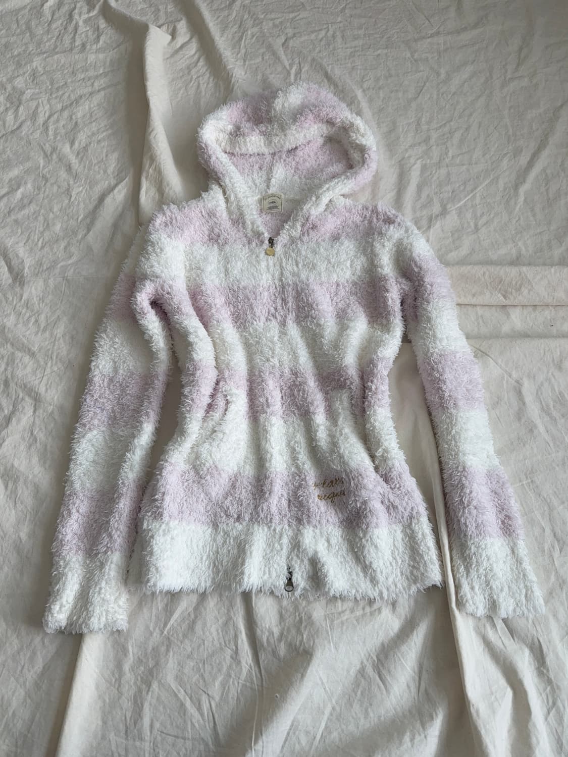 젤라또 피케 딸기우유 단가라 갸루 러블리 퍼 투웨이 후드집업 상품이미지1