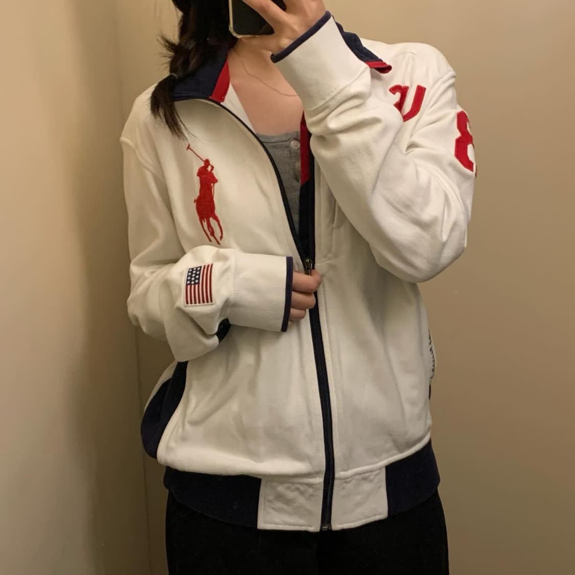 폴로 빅포니 USA 성조기 집업 상품이미지2