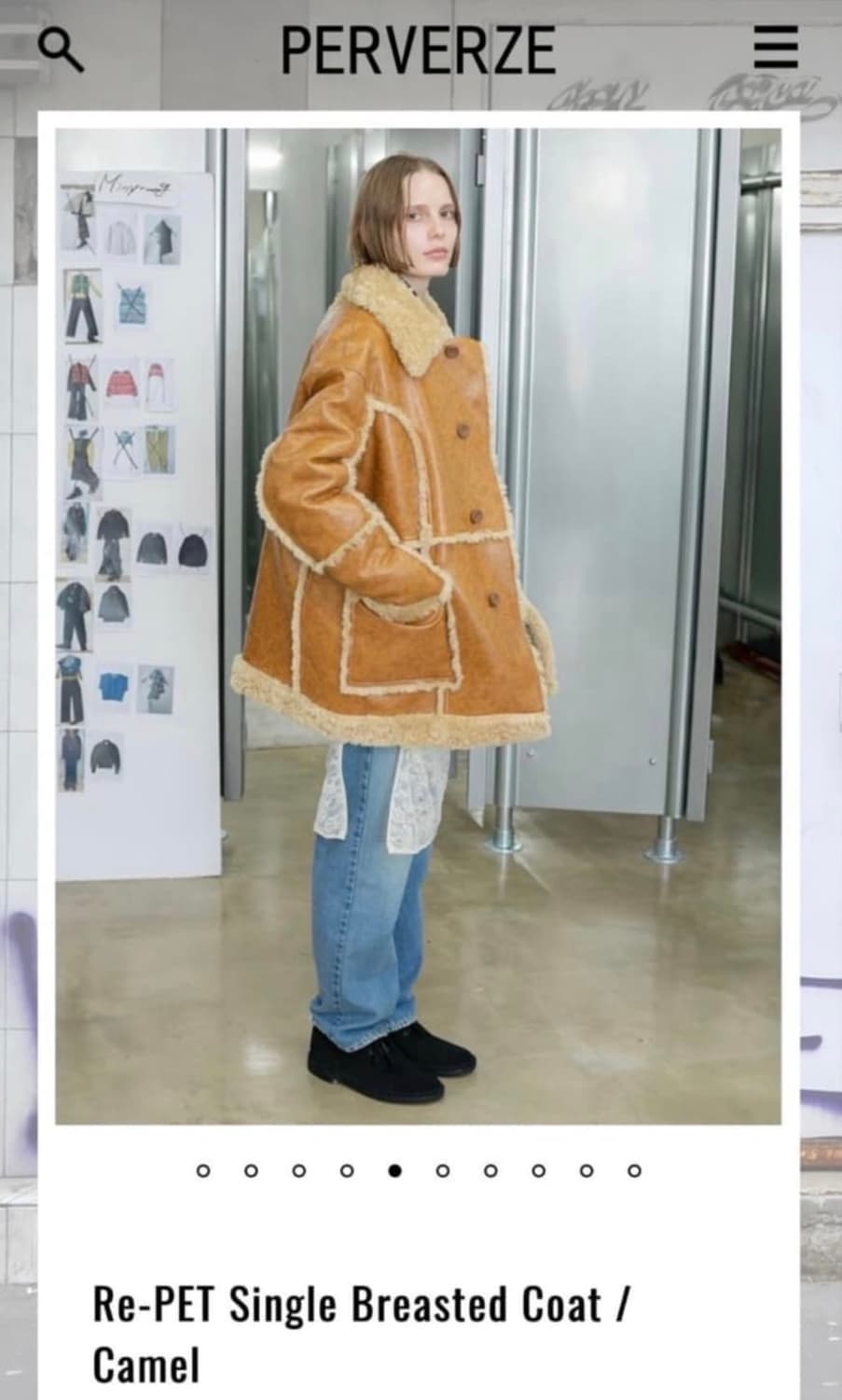 퍼버즈 리버서블 무스탕 상품이미지1