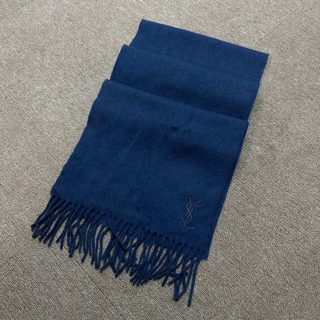 YSL 입생로랑 네이비 머플러 목도리 상품이미지1