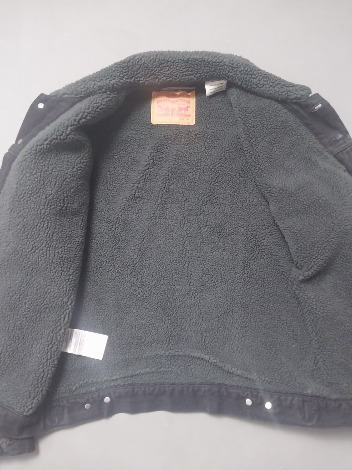 [M] 리바이스 타입3 블랙 쉐르파 트러커 자켓 상품이미지6