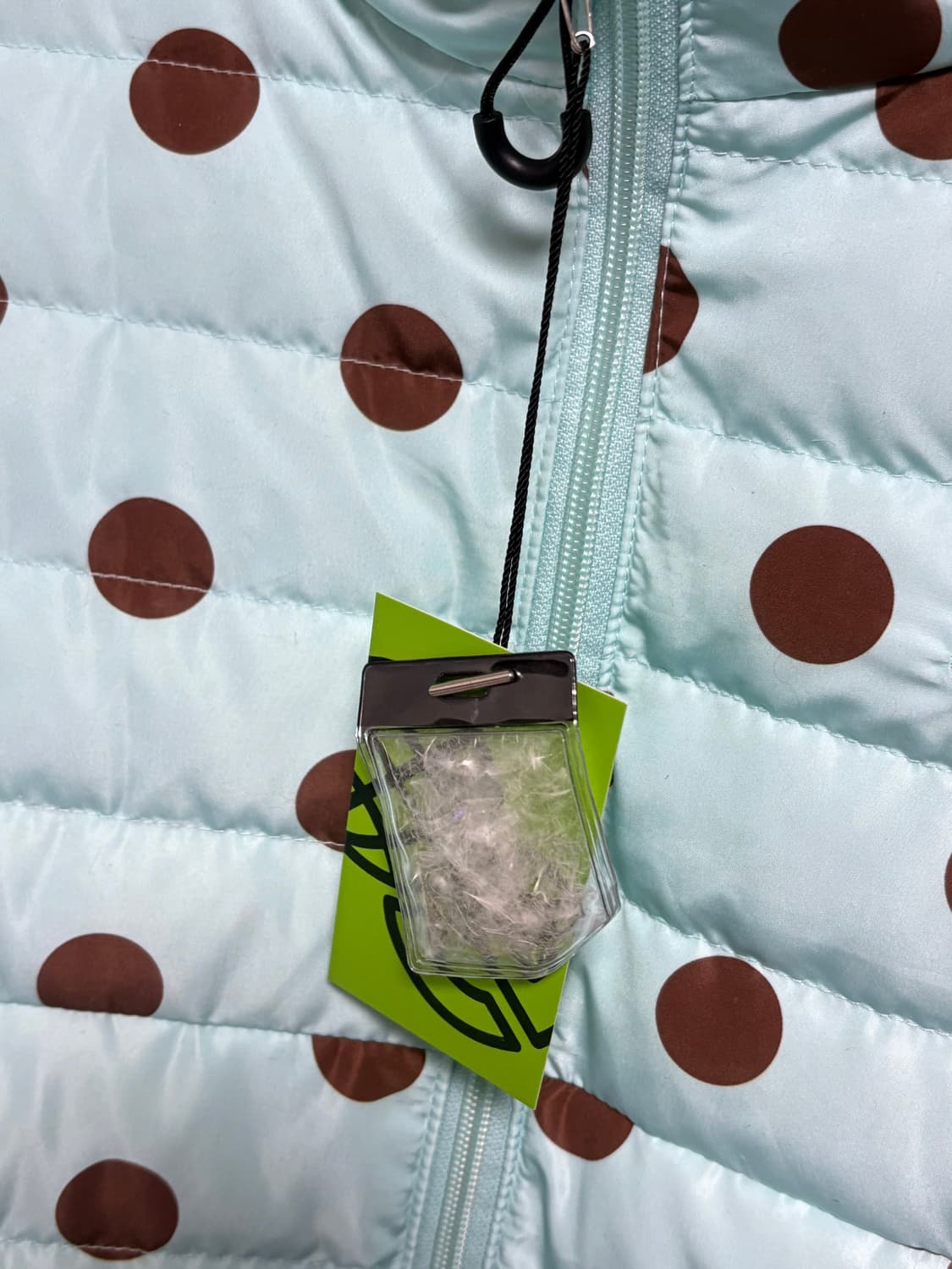 Blue Polka Dot Light Down Jacket 상품이미지7