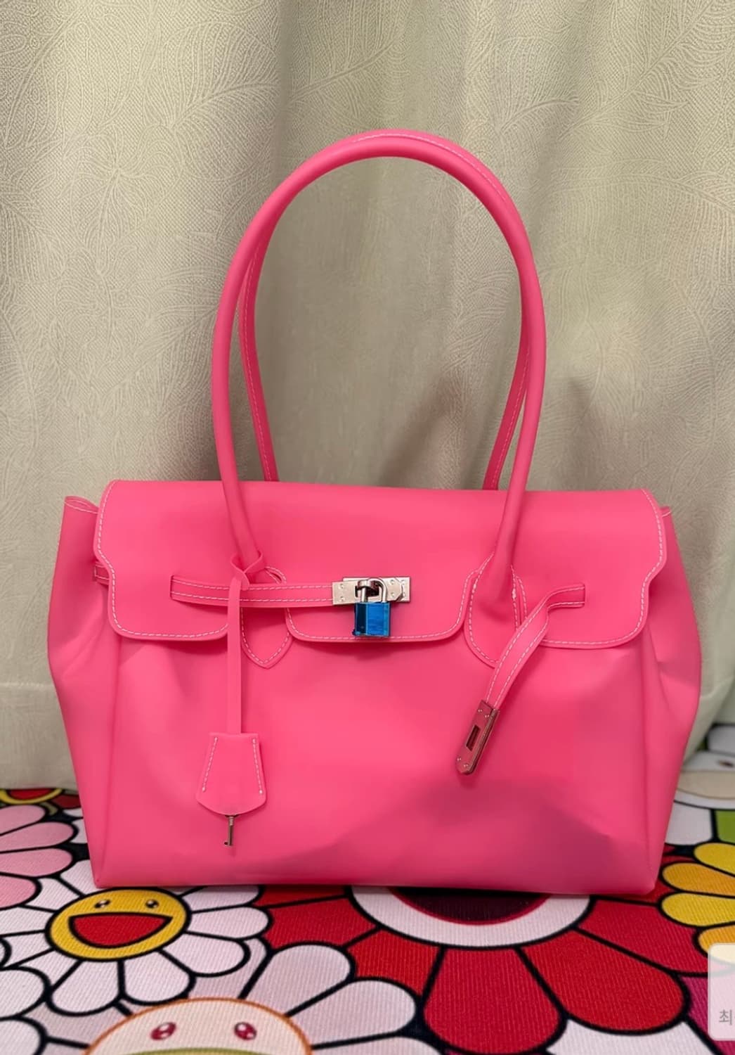 젤리버킨백/jelly firkin bag (hot pink) 상품이미지1