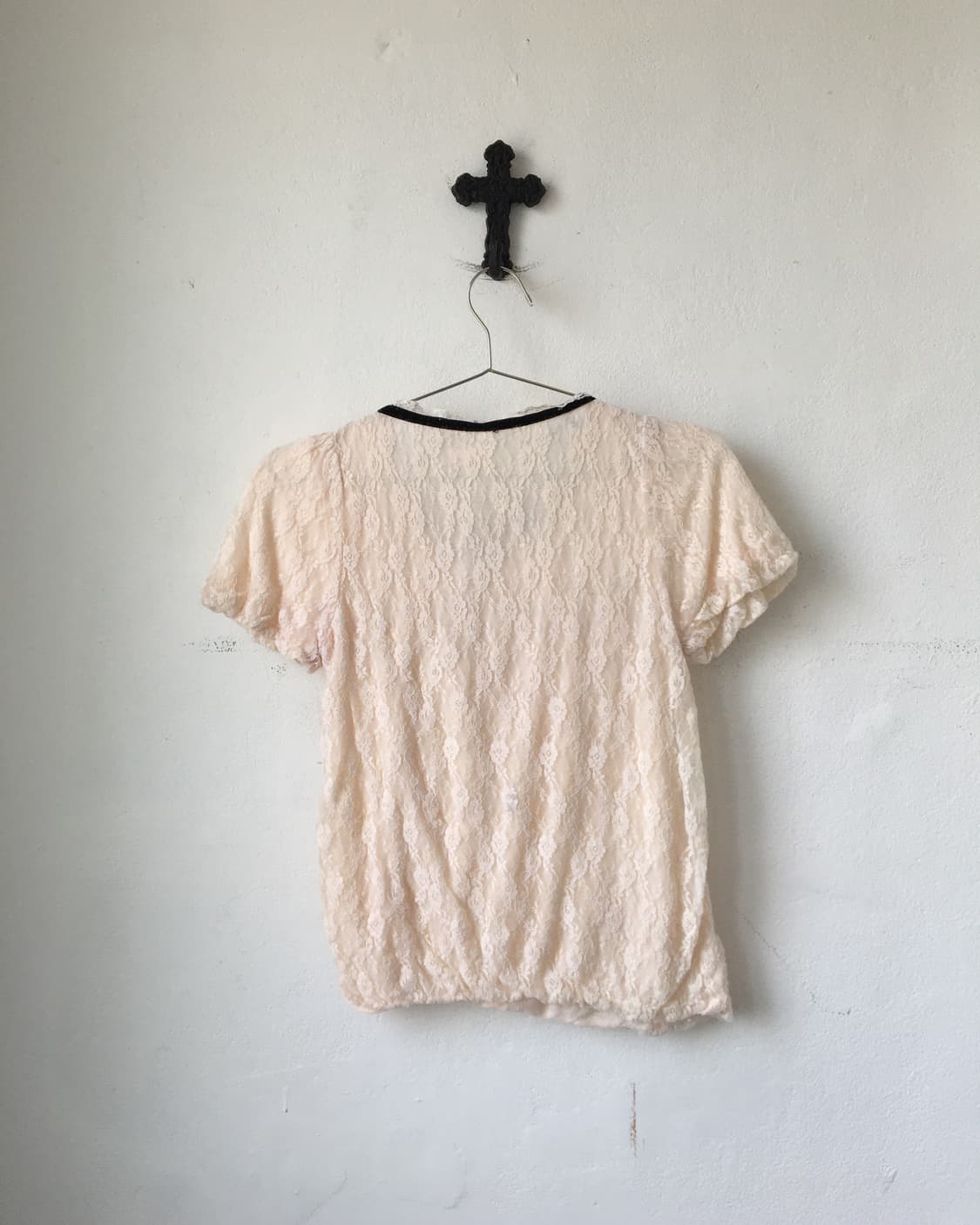 Ribbon point lace top 상품이미지3
