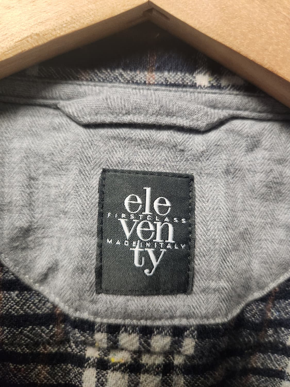 일레븐티 체크 울셔츠 L 상품이미지2