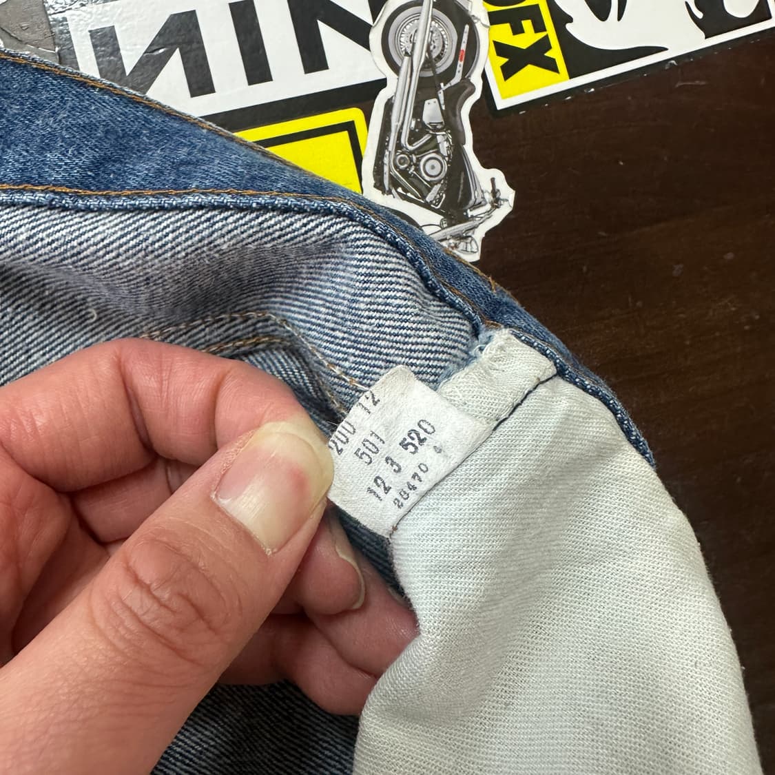 80s USA 리바이스 501 STF 블루 진 데님 팬츠 30 상품이미지8
