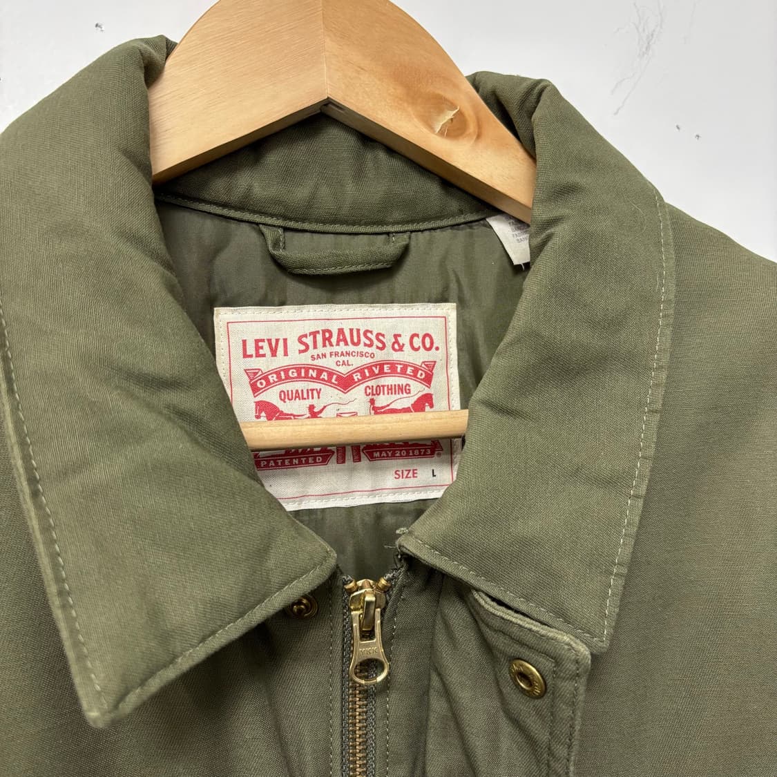리바이스 올리브 누빔 워크자켓 상품이미지3