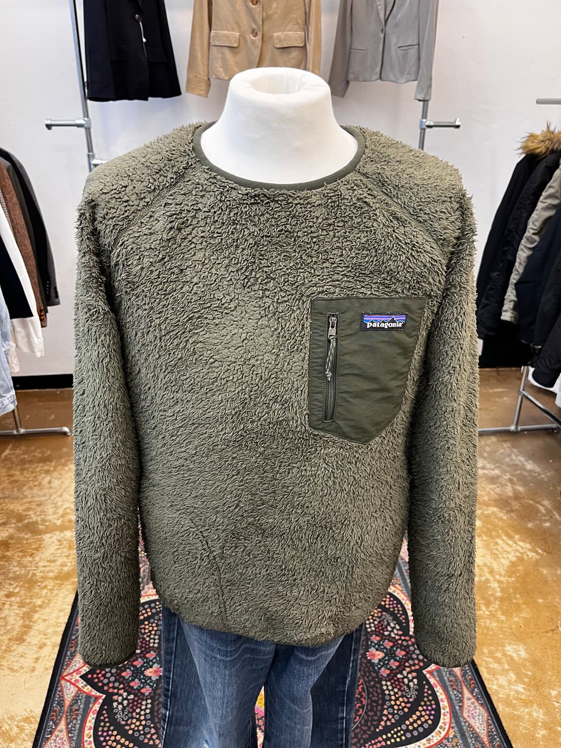 파타고니아 로스 가투스 플리스 크루넥 카키 상품이미지2