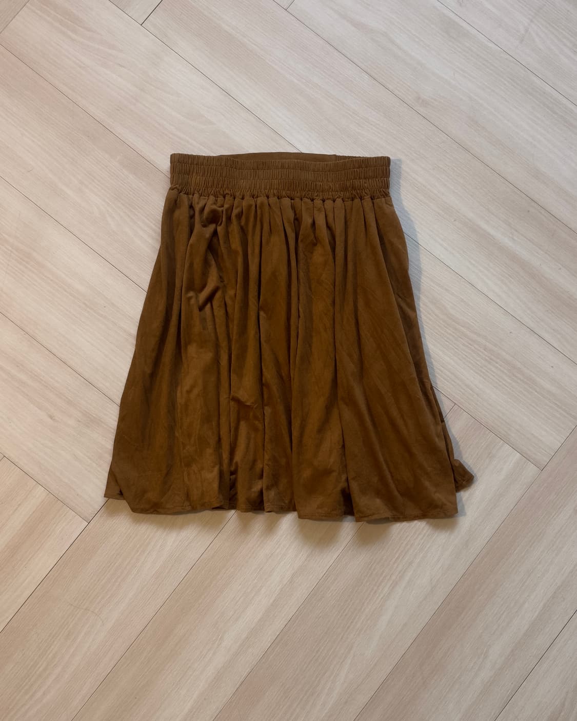 [vintage] Brown Lace-Up Gather Skirt 상품이미지2