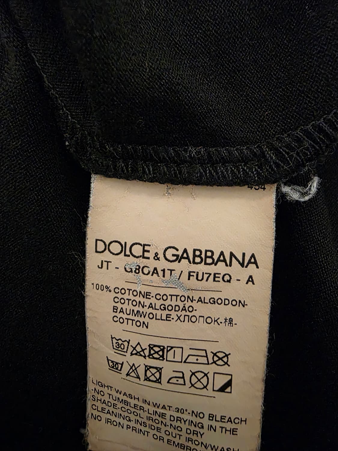 돌체앤가바나 eyes talk 프린팅 티셔츠 L 상품이미지4