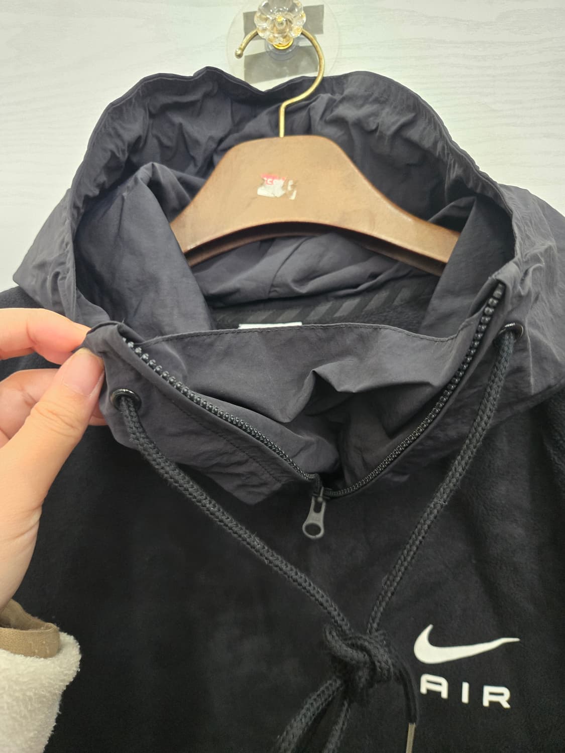 M,95)) NIKE 나이키 에어 반집업 후드티셔츠! 후리스 재질! 상품이미지5