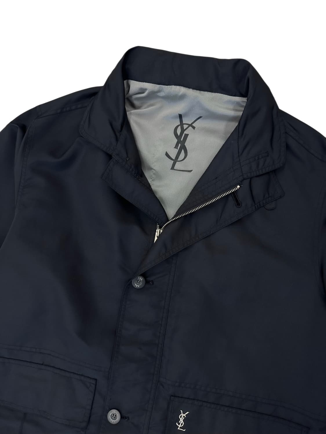 00s YSL 생로랑 나일론 자켓 블랙 (M~XL) 상품이미지2