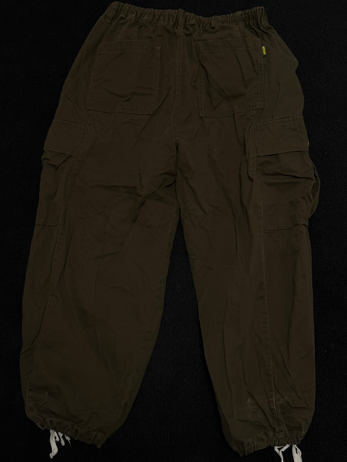 빈티지 와투케 브라운 와이드 카고팬츠 와걸 큐빈 오공이 파우닝 상품이미지2