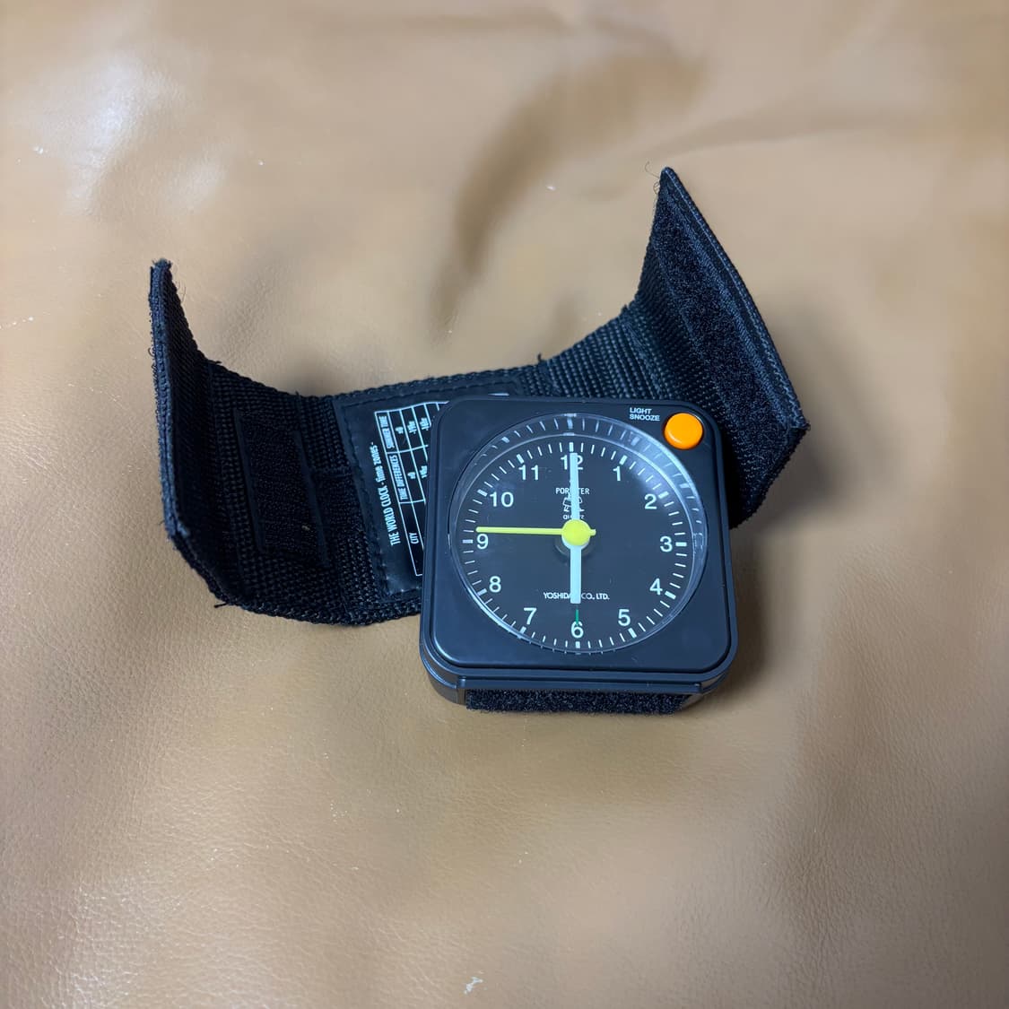 PORTER 포터 휴대용 알람 시계 블랙 상품이미지6