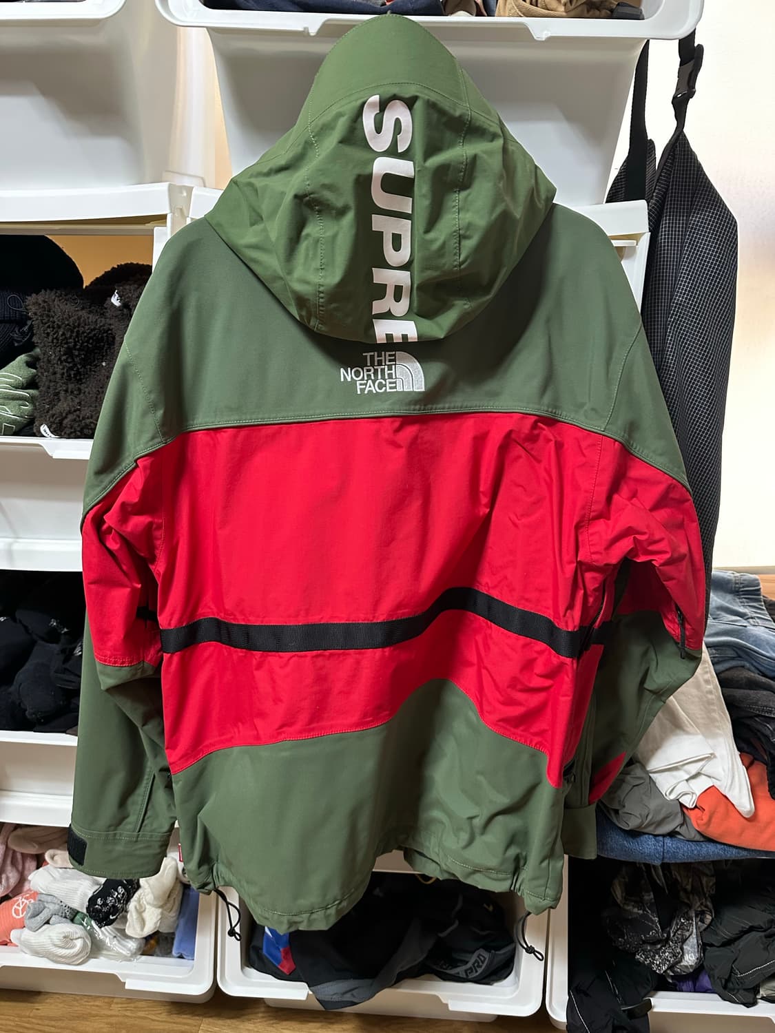 슈프림 x 노스페이스 스팁 테크 후드 자켓 올리브 (16SS) M 상품이미지2